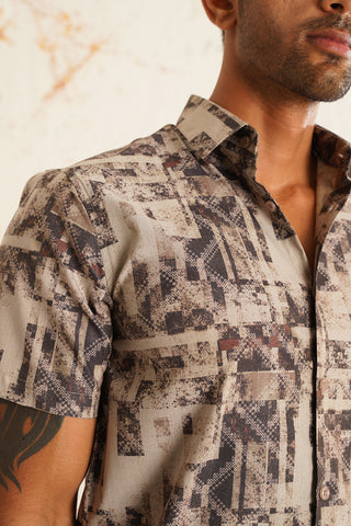 Men's Printed Formal Shirt