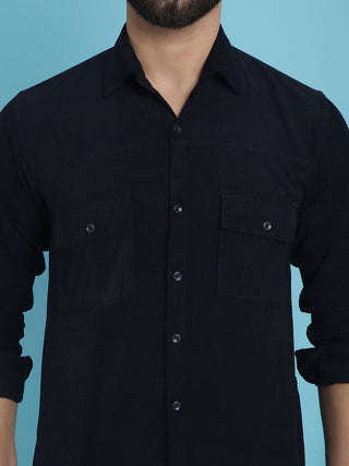 Men Standard Corduroy Cotton Shirt