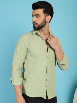 Woven Design Casual Shirt for Mens