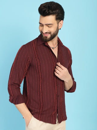 Self Design Casual Shirt for Mens