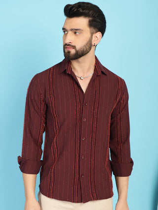 Self Design Casual Shirt for Mens