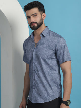 Printed Half Sleeve Cotton Shirt for Men