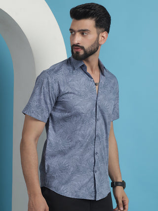 Printed Half Sleeve Cotton Shirt for Men