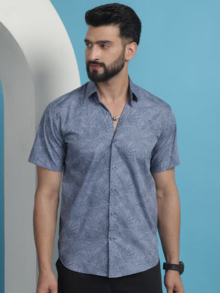 Printed Half Sleeve Cotton Shirt for Men