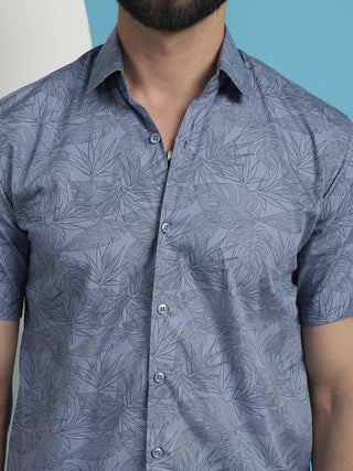 Printed Half Sleeve Cotton Shirt for Men