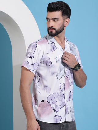 Classic Floral Printed Cotton Casual Shirt