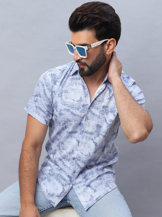 Abstract Printed Casual Shirt for Men