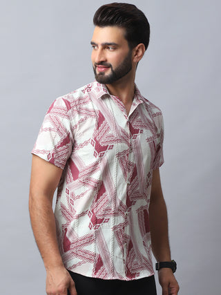 Abstract Printed Casual Shirt for Men