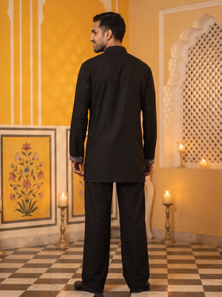 Japanese Fabric Floral Embroidered Kurta