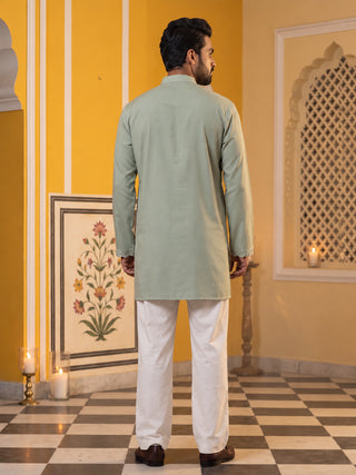 Japanese Fabric Floral Embroidered Kurta
