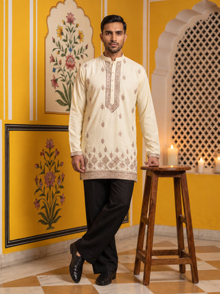 Japanese Fabric Embroidered Short Kurta