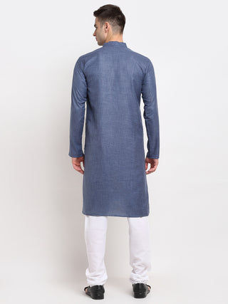 Men's Cotton Solid Kurta Pyjama