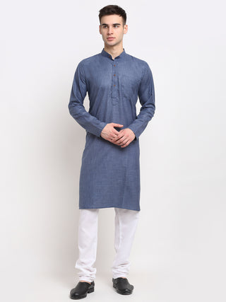 Men's Cotton Solid Kurta Pyjama