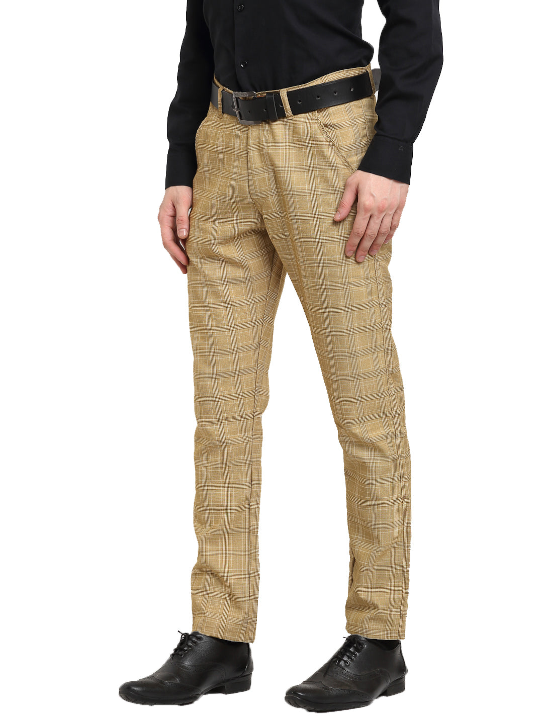 Buy Jainish Men's Gold Cotton Polka Dots Formal Trousers ( GP 257Golden )  Online at Best Price | Distacart