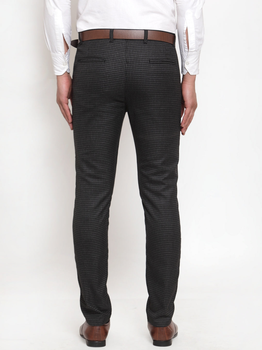 Buy Raymond Light Grey Checks Trouser for Men Online  Tata CLiQ