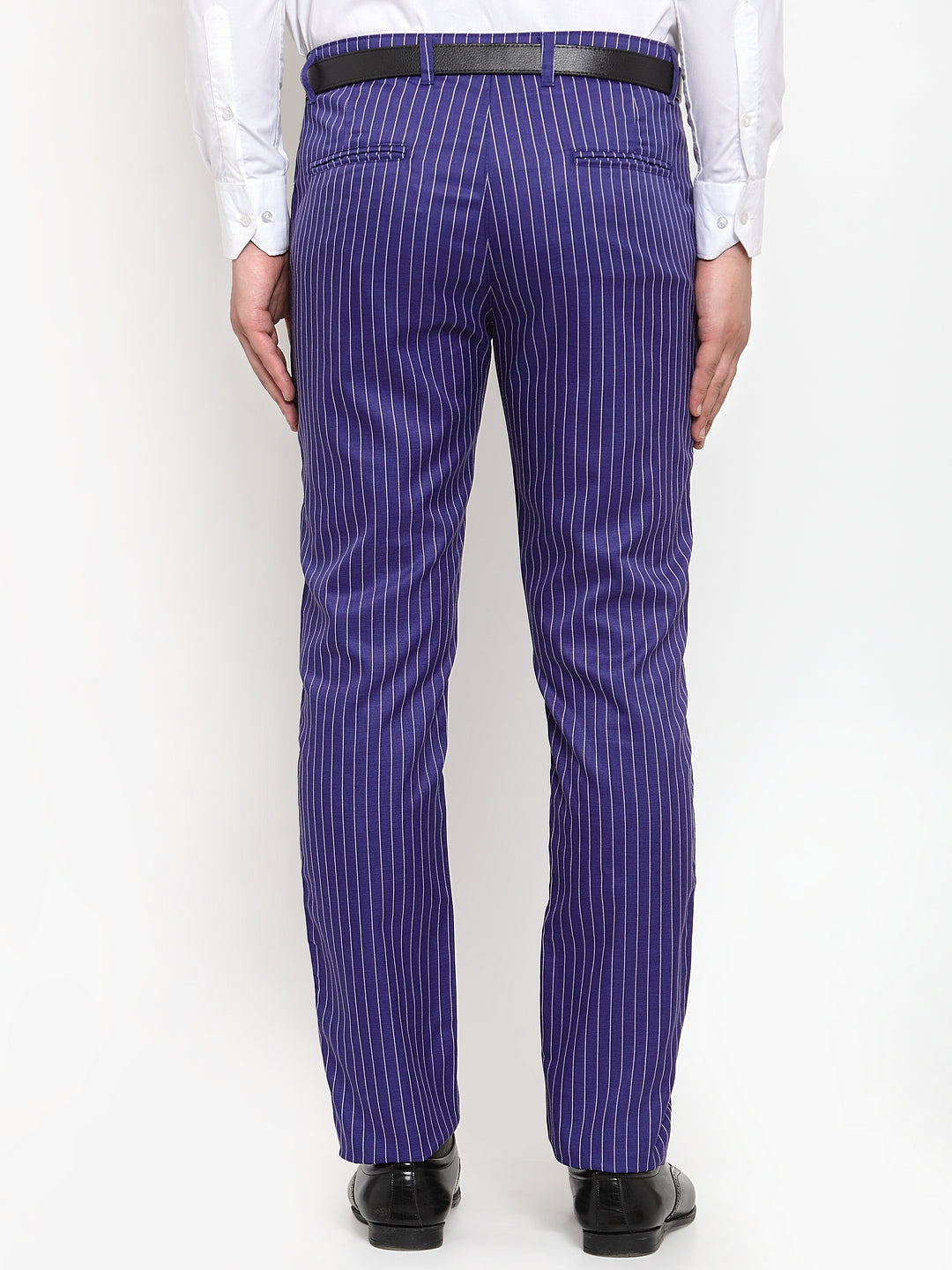 Ajrakh Cotton Striped Pants with Pockets Fully Elasticated Multicolo   Scarlet Thread