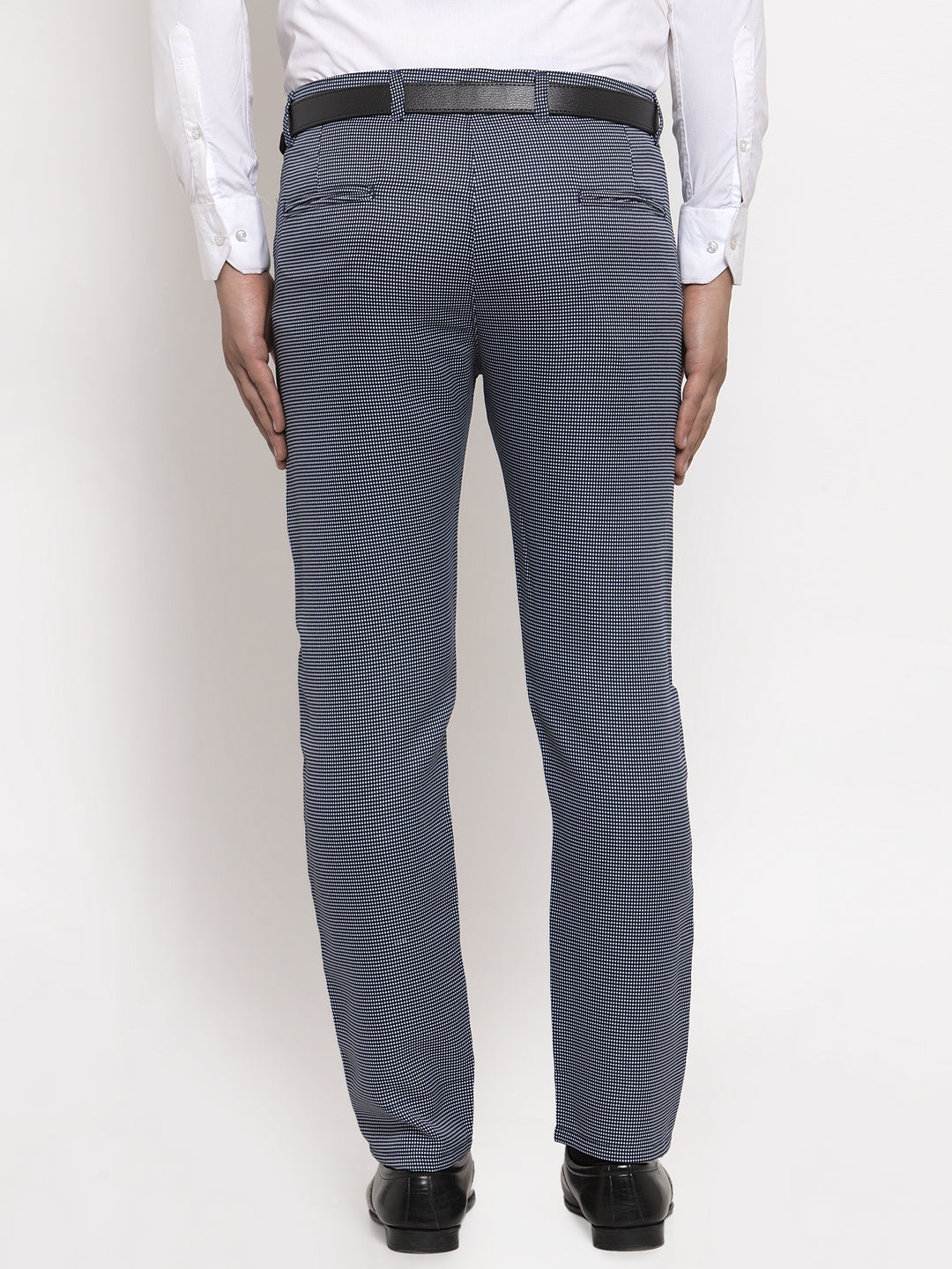 Buy Arrow Mid Rise Self Design Formal Trousers - NNNOW.com