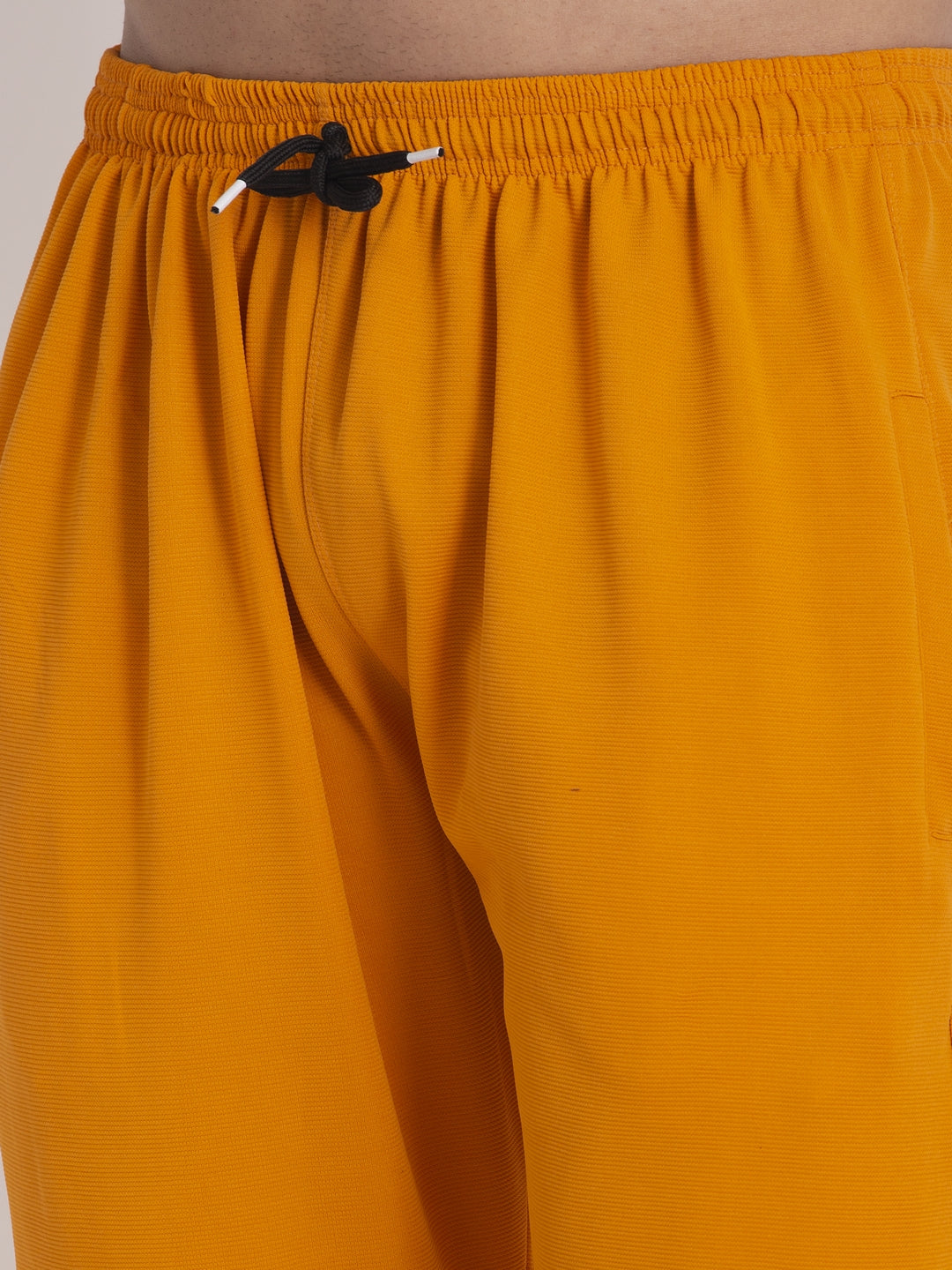 Jainish Men's Mustard Solid Track Pants