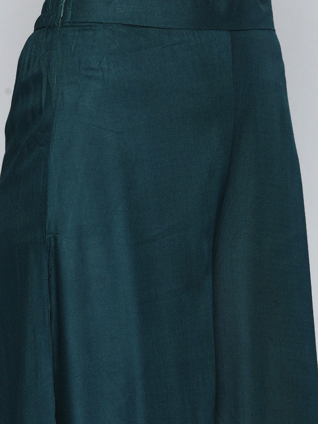 Teal Sequinned Kurta with Palazzos & With Dupatta