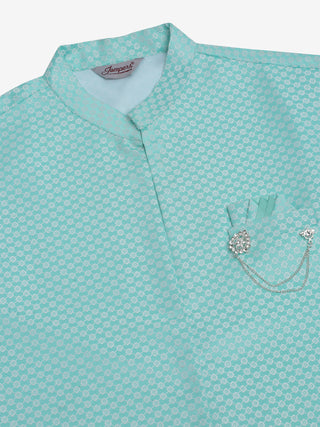 Men's Solid Kurta Pyjama With Shrug Jacket