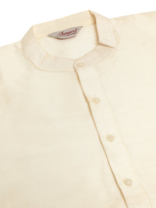 Men's Solid Kurta Pyjama With Nehru Jacket