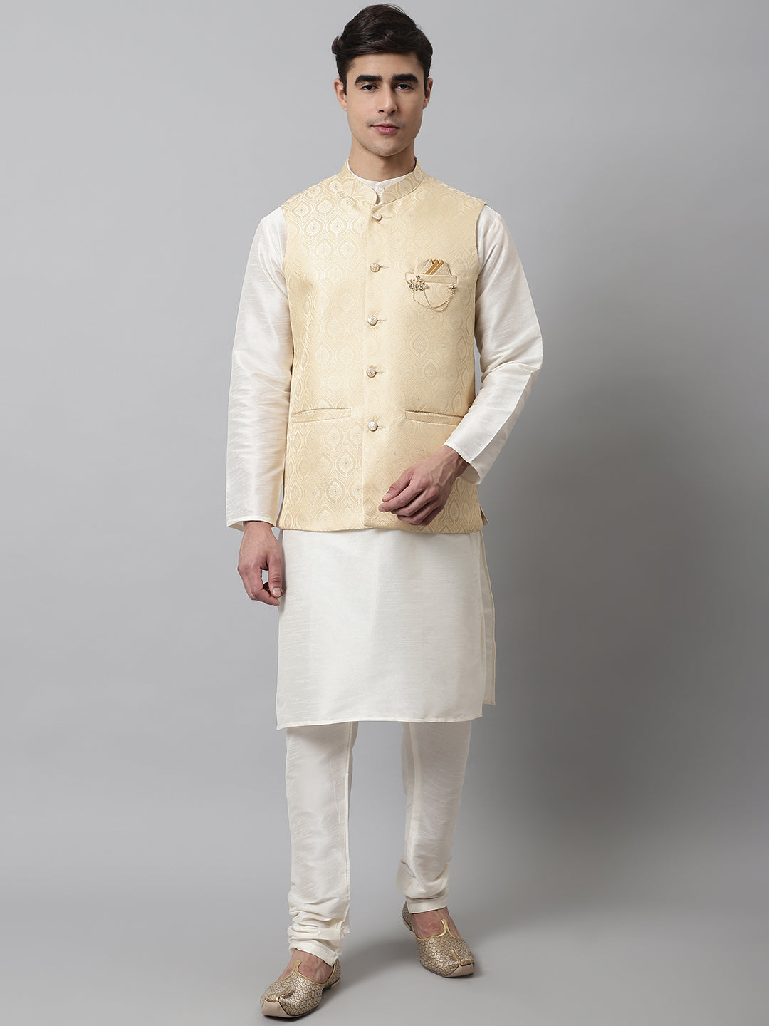 Treemoda Peach Nehru jacket For Men Stylish Latest Design Suitable for –  Yard of Deals