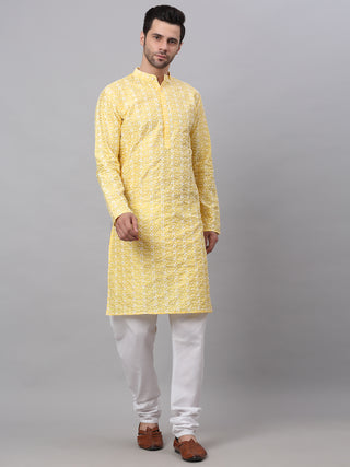 Jompers Men's Emroidered Kurta Payjama Sets