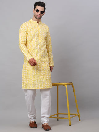 Jompers Men's Emroidered Kurta Payjama Sets