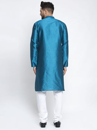 Jompers Men's Peacock Woven Kurta Payjama Set