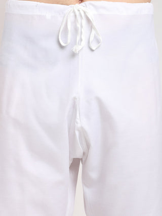 Jompers Men's Grey Cotton Striped Kurta Payjama Sets