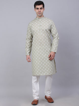 Men's Cotton Floral printed kurta Pyjama Set