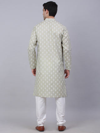 Men's Cotton Floral printed kurta Pyjama Set