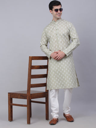 Men's Cotton Floral printed kurta Pyjama Set