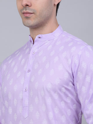 Men's Cotton Floral printed kurta Pyjama Set