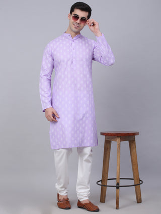 Men's Cotton Floral printed kurta Pyjama Set