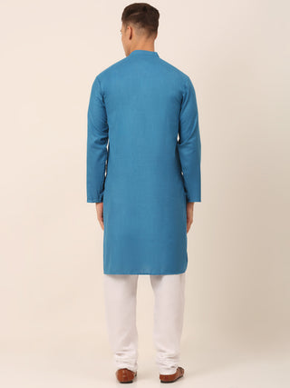 Men's Cotton Embroidered Kurta Pajama Sets