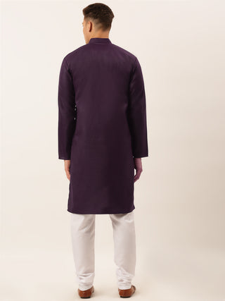 Men's Cotton Embroidered Kurta Pajama Sets