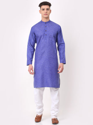 Men's Cotton Solid Kurta Pajama Sets