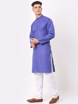 Men's Cotton Solid Kurta Pajama Sets