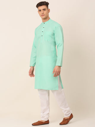 Men's Cotton Solid Kurta Pajama Sets