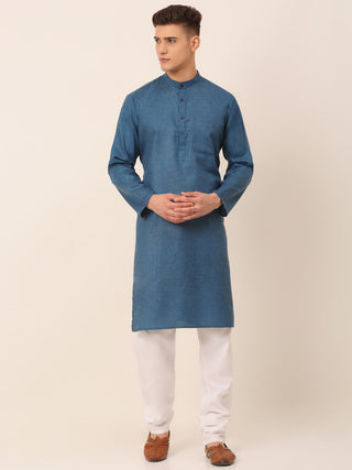 Men's Cotton Solid Kurta Pajama Sets