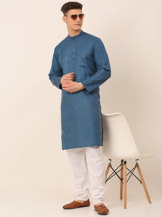 Men's Cotton Solid Kurta Pajama Sets