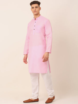 Men's Cotton Solid Kurta Pajama Sets