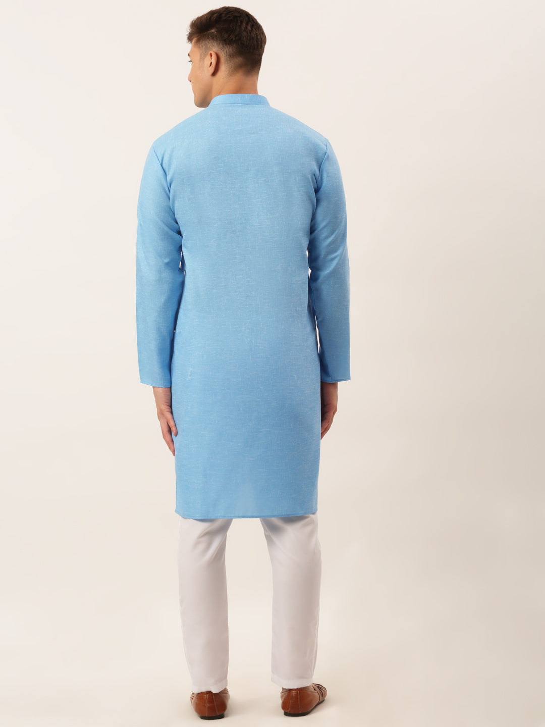 Men's Cotton Solid Kurta Pajama Set