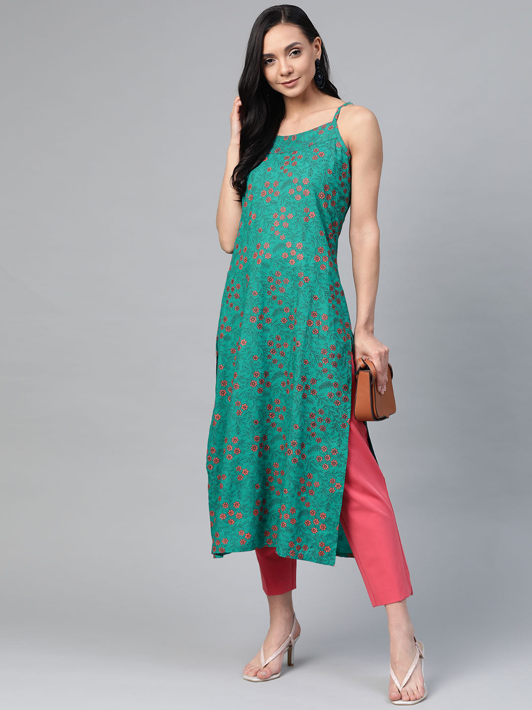 Women's strap kurti||#Strap dress design||Strap anarkali suit design||Short  kurti||#Summer kurti|| - YouTube
