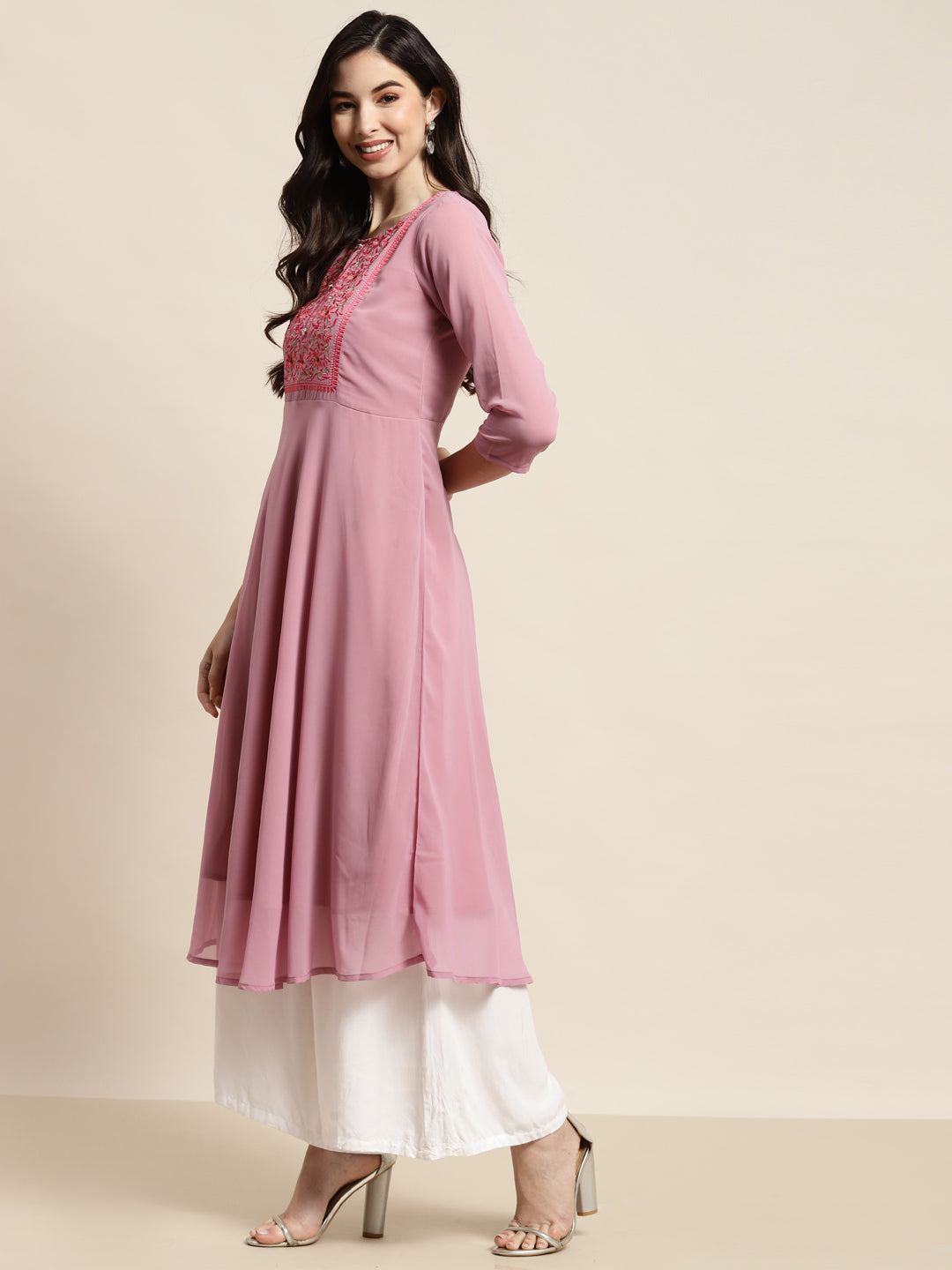 Buy Airit Anarkali Kurti with Palazzo Set for Women and Girls Printed Rayon  Online at Best Prices in India - JioMart.