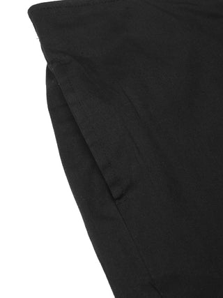 Jompers Women Black Smart Slim Fit Solid Bottom Flared Trousers