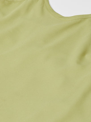 Jompers Women Green-Coloured Solid Halter Neck Basic Jumpsuit