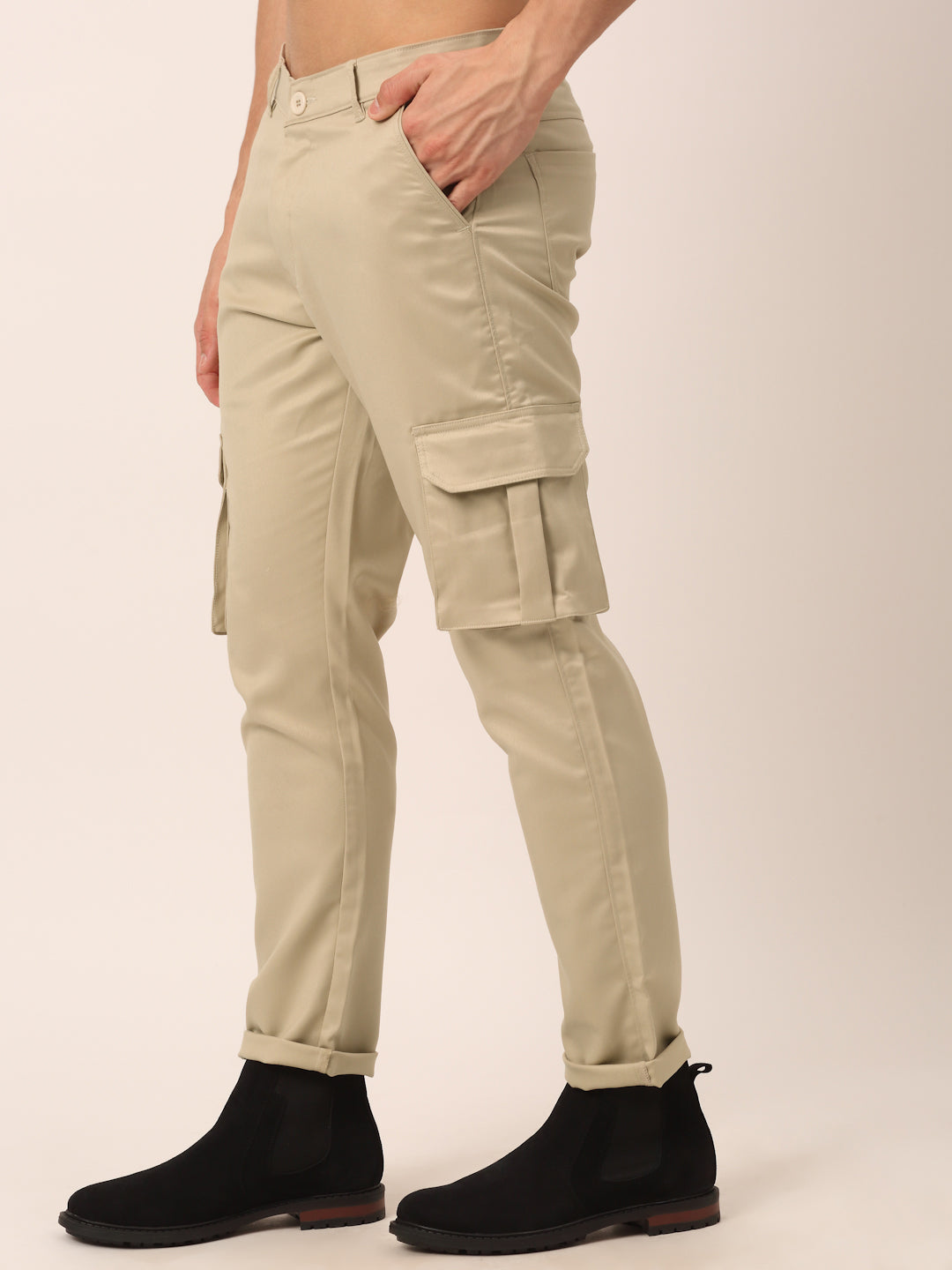Buy Mid-Rise Slim Fit Cargo Pants online | Looksgud.in
