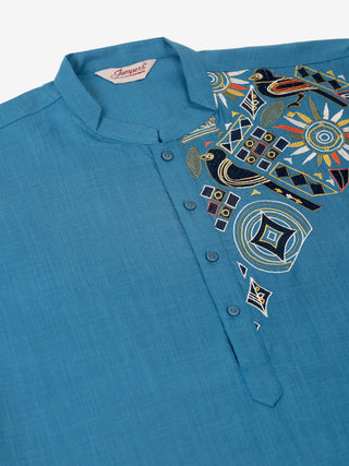 Men's Cotton Embroidered Kurta